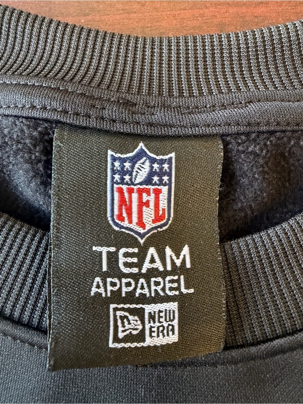 NFL New Orleans Saints Black and Gold Crewneck Pullover - Picture 3 of 4